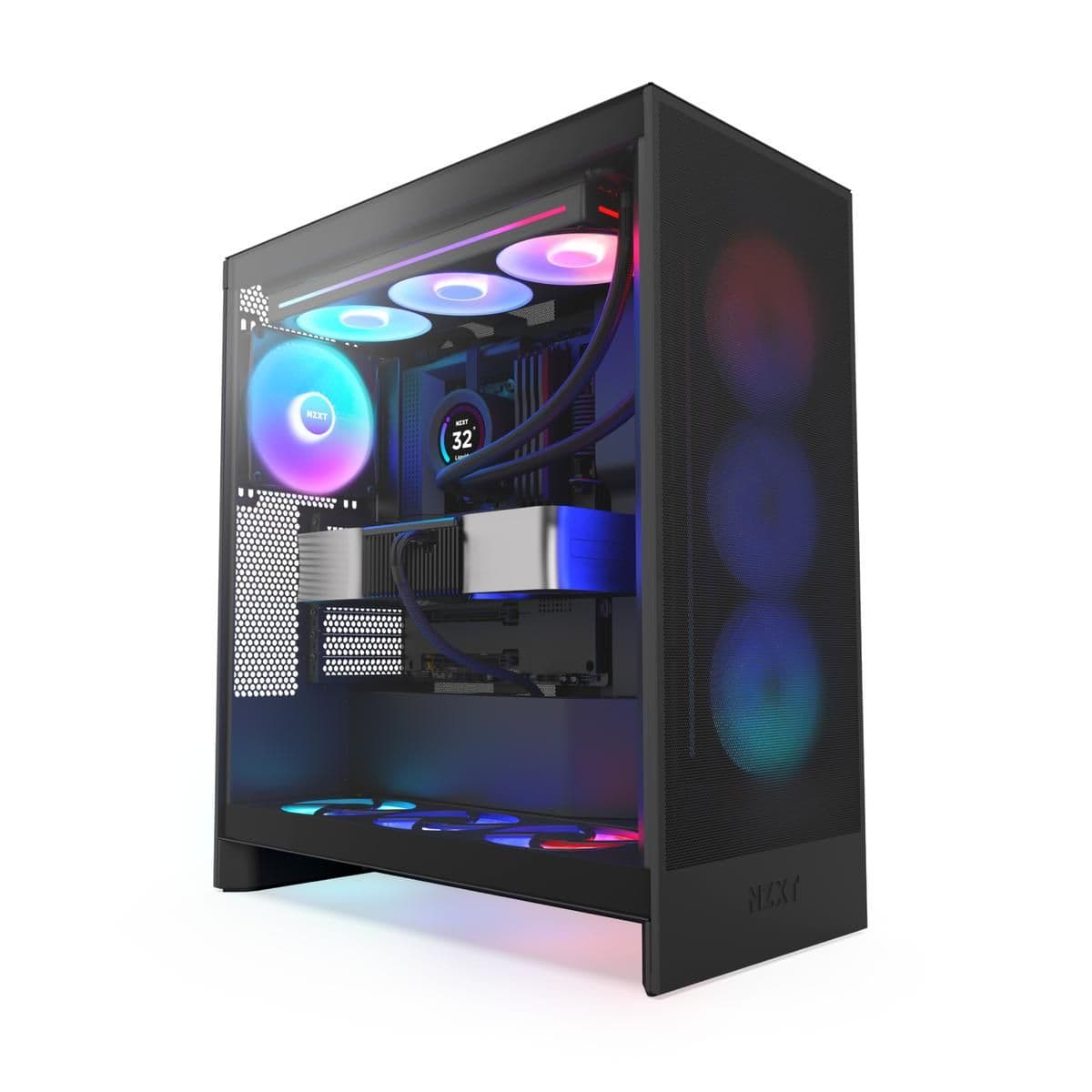 NZXT H7 Flow RGB (2024) ATX Mid Tower Black Tempered Glass main image