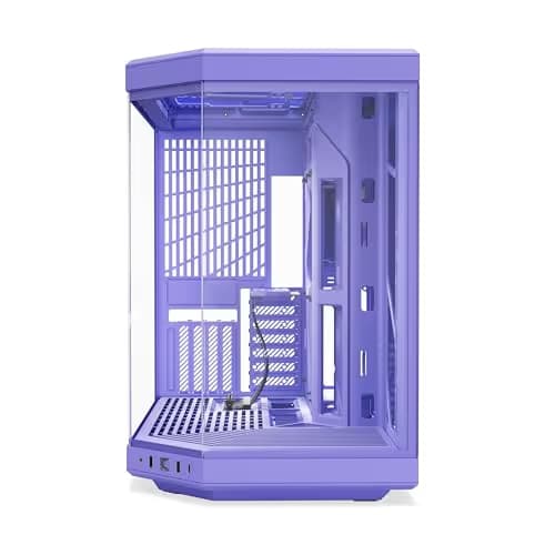 HYTE Y70 ATX Mid Tower Taro Milk Purple Tempered Glass Side Panel image