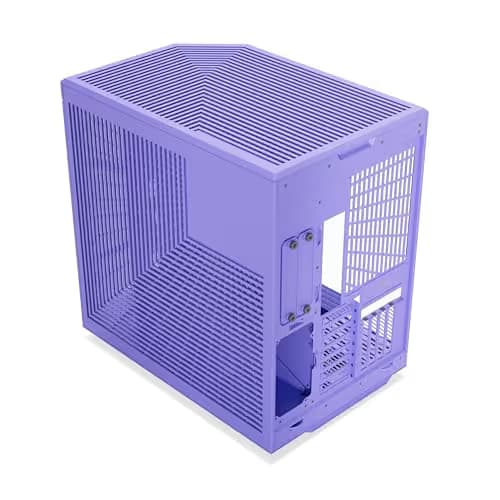 HYTE Y70 ATX Mid Tower Taro Milk Purple Tempered Glass Side Panel image