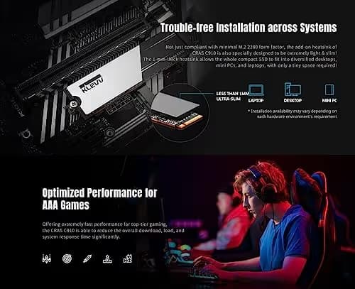 Klevv CRAS C910 4TB SSD M.2-2280 PCIe 4.0 x4 NVMe image