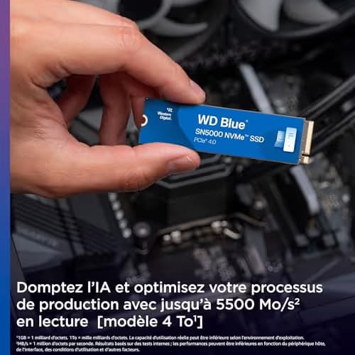 Western Digital WD Blue SN5000 1TB SSD M.2-2280 PCIe 4.0 X4 NVMe image