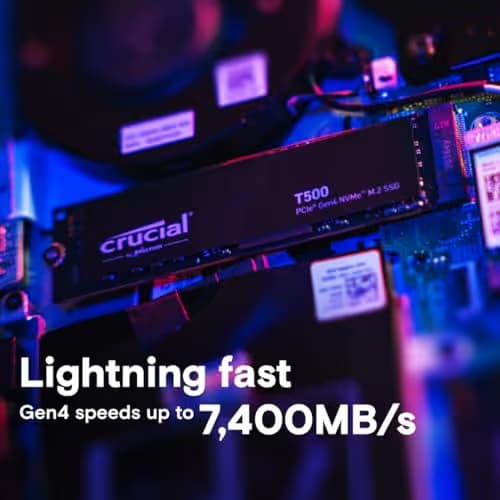 Crucial T500 500GB M.2 SSD PCIe 4.0 NVMe image