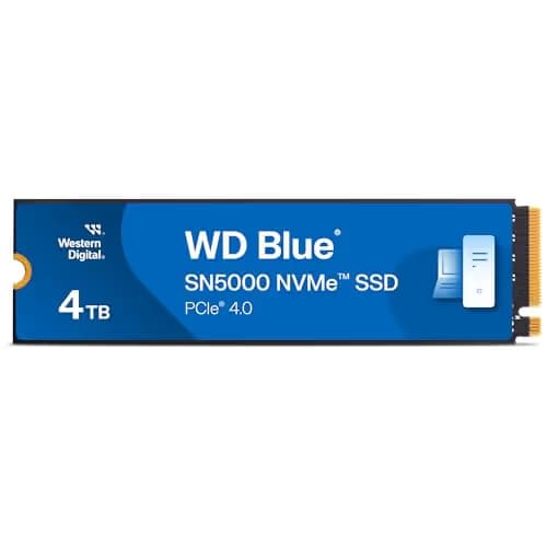 Western Digital WD Blue SN5000 4TB SSD M.2-2280 PCIe 4.0 x4 NVMe main image