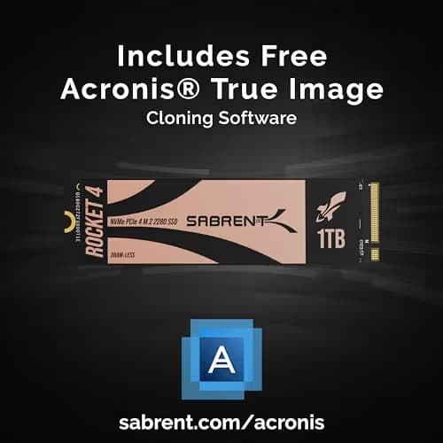 Sabrent Rocket 4 1TB SSD M.2-2280 PCIe 4.0 X4 NVMe image