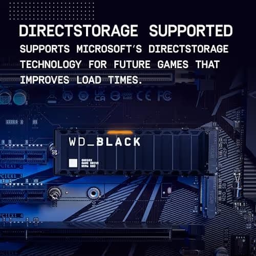 Western Digital WD_Black SN850X 4TB M.2 SSD PCIe 4.0 NVMe (w/Heatsink) image