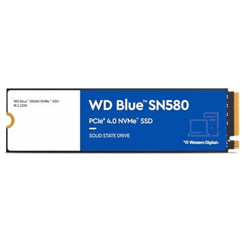 Western Digital Blue SN580 250GB SSD M.2-2280 PCIe 4.0 X4 NVMe main image