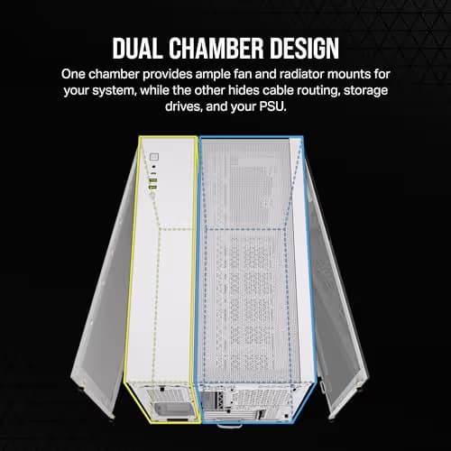 Corsair 2500D Airflow Micro ATX Mini Tower White Tempered Glass Side Panel image