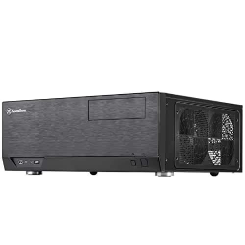 Silverstone GD09 HTPC Black Mesh Side Panel with USB 3.2 Gen 2 Type-C USB 3.2 Gen 1 Type-A image