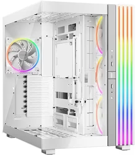 be quiet! Light Base 900 FX ATX Full Tower White with Tempered Glass Side Panel and USB 3.2 Gen 2 Type-C USB 3.2 Gen 1 Type-A image