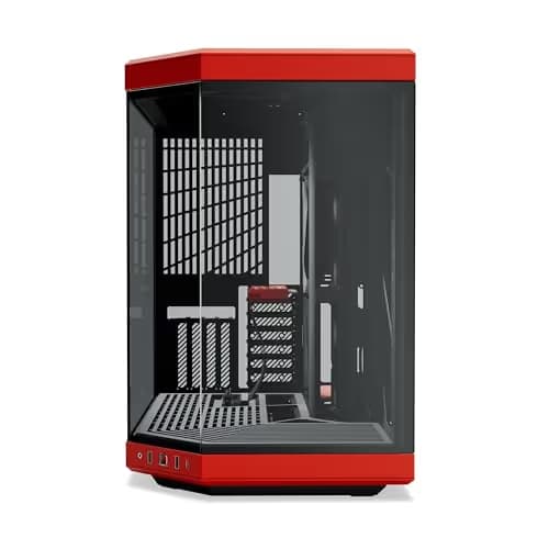HYTE Y70 ATX Mid Tower Black Cherry / Red Tempered Glass image