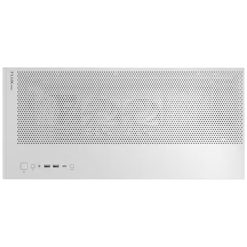 Antec FLUX PRO ATX Full Tower White / Brown Tempered Glass Side Panel, USB 3.2 Gen 2 Type-C, USB 3.2 Gen 1 Type-A image