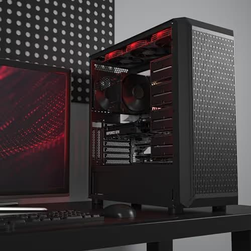 DARKROCK Classico Storage Master ATX Mid Tower Black Mesh Side Panel image