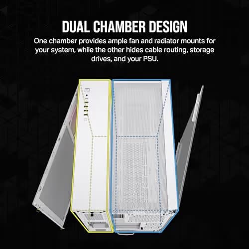 Corsair iCUE LINK 6500X RGB ATX Mid Tower White Tempered Glass image