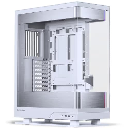 Phanteks EVOLV X2 ATX Mid Tower White Tempered Glass Side Panel with USB 3.2 Gen 2x2 Type-C and USB 3.2 Gen 1 Type-A image