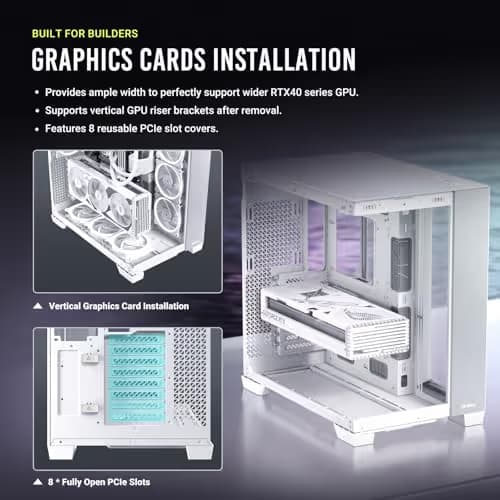 Antec C8 ATX Full Tower White / Silver with Tempered Glass Side Panel and USB 3.2 Gen 2 Type-C, USB 3.2 Gen 1 Type-A image