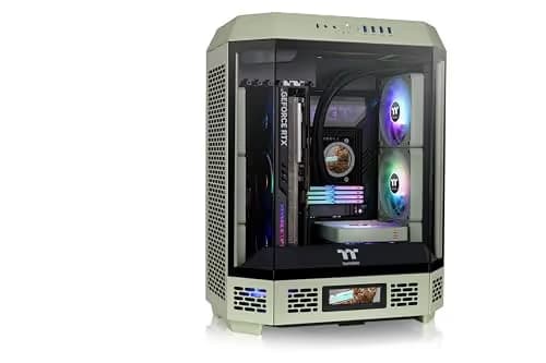 Thermaltake The Tower 600 ATX Mid Tower Green with Tempered Glass Side Panel and USB 3.2 Gen 2 Type-C, USB 3.2 Gen 1 Type-A Front Panel main image