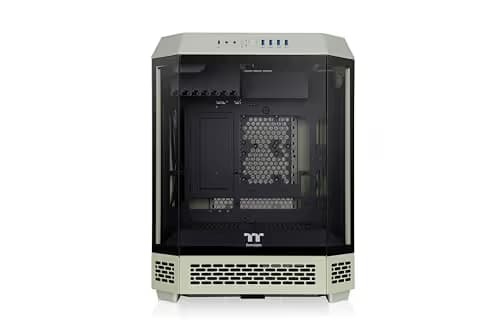 Thermaltake The Tower 600 ATX Mid Tower Green with Tempered Glass Side Panel and USB 3.2 Gen 2 Type-C, USB 3.2 Gen 1 Type-A Front Panel image