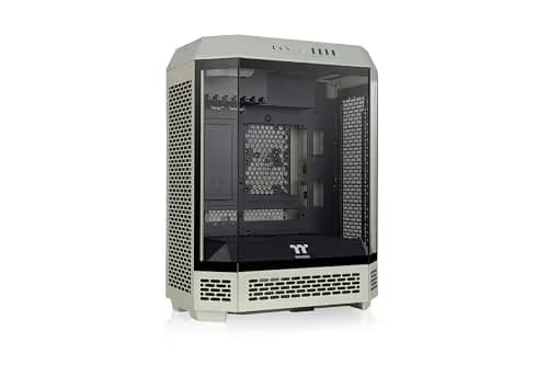 Thermaltake The Tower 600 ATX Mid Tower Green with Tempered Glass Side Panel and USB 3.2 Gen 2 Type-C, USB 3.2 Gen 1 Type-A Front Panel image