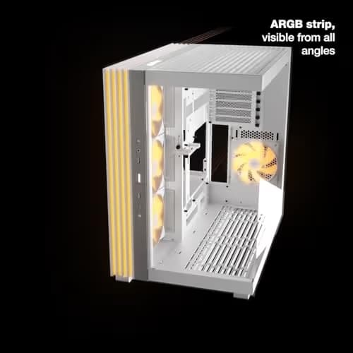 be quiet! Light Base 600 LX ATX Mid Tower White Tempered Glass Side Panel image