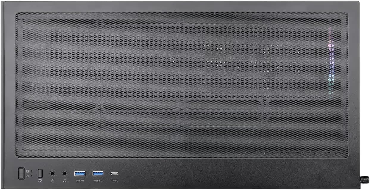 Thermaltake View 270 TG ARGB Mid Tower Chassis Black Tempered Glass Side Panel image