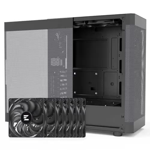Zalman i4 ATX Mid Tower Black Mesh Side Panel, USB 3.2 Gen 1 & USB 2.0 Front Panel image