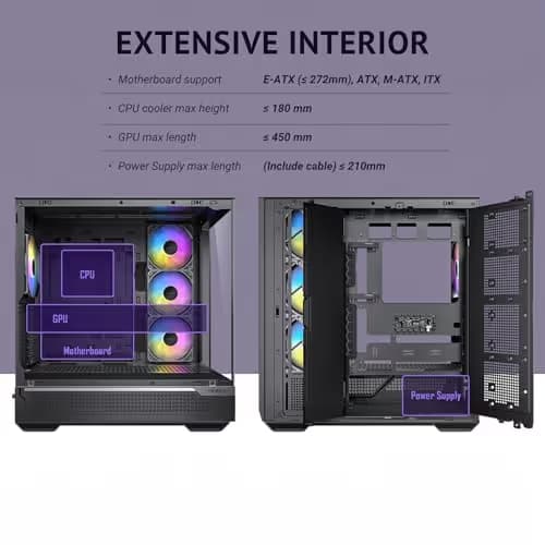 Antec C7 ARGB ATX Mid Tower Black Tempered Glass image