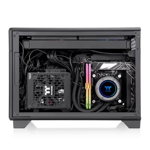 Thermaltake TR100 Mini-ITX Desktop Black Mesh Side Panel image