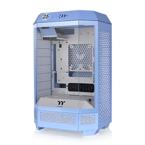 Thermaltake The Tower 300 MicroATX Mini Tower Tempered Glass Side Panel - Hydrangea Blue main image