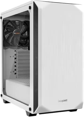 be quiet! Pure Base 500 ATX Mid Tower White with Tempered Glass Side Panel and USB 3.2 Gen 1 Type-A main image