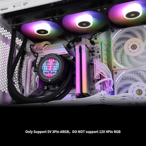 Thermalright Core Vision ARGB Water 360mm 72.37 CFM ARGB Black image