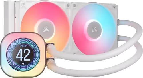 Corsair iCUE LINK TITAN Water 240mm RX LCD 73.5 CFM White main image