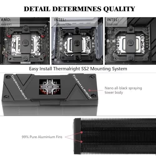 Thermalright Assassin Spirit 120 Vision ARGB 66.17 CFM Air 154mm Black image
