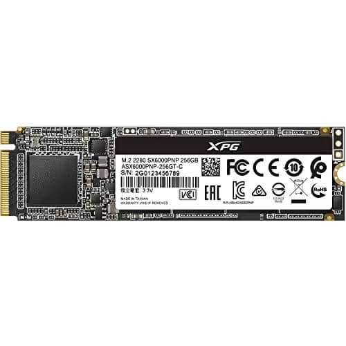 ADATA XPG SX6000 256GB SSD M.2-2280 PCIe 3.0 X2 NVMe main image