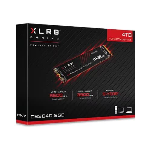 PNY XLR8 CS3040 4TB SSD M.2-2280 PCIe 4.0 x4 NVMe image