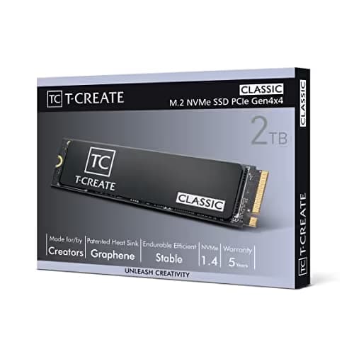 TEAMGROUP T-Create Classic DL 2TB SSD M.2 PCIe 4.0 NVMe image