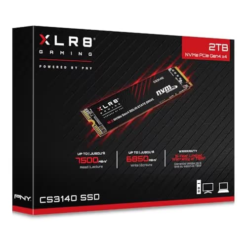 PNY CS3140 2TB SSD M.2-2280 PCIe 4.0 X4 NVMe image
