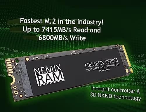 NEMIX RAM NEMESIS 4TB SSD M.2 PCIe 4.0 NVMe image