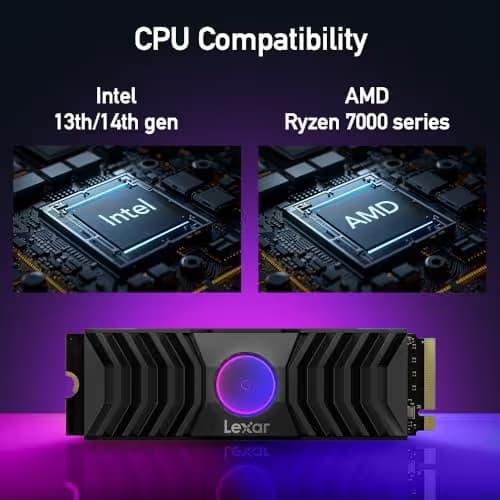 Lexar NM1090 w/ Heatsink 2TB M.2 SSD PCIe 5.0 NVMe image