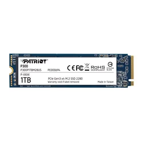 Patriot P300 1TB SSD M.2-2280 PCIe 3.0 x4 NVMe image