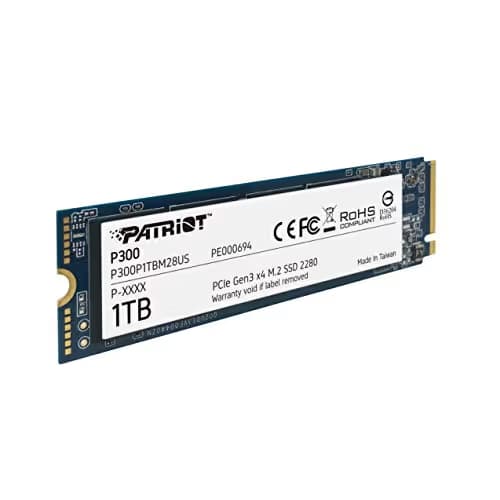 Patriot P300 1TB SSD M.2-2280 PCIe 3.0 x4 NVMe image
