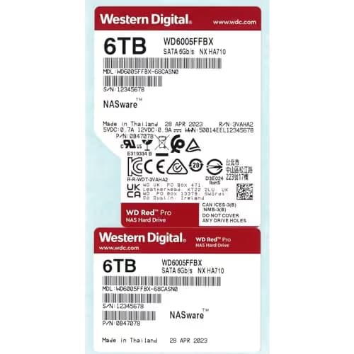 Western Digital Red Pro 6TB 3.5" HDD 7200RPM SATA image