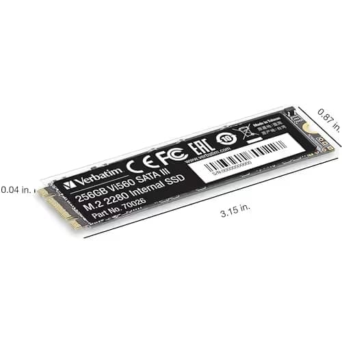 Verbatim Vi560 256GB SSD M.2-2280 SATA image