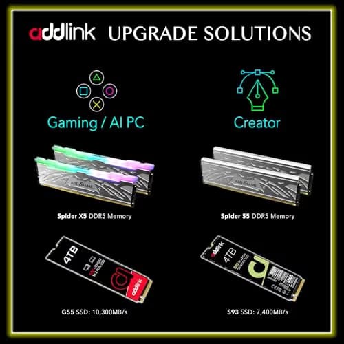 Addlink G55 1TB M.2 SSD PCIe 5.0 NVMe image