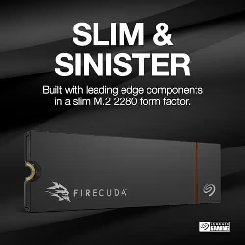Seagate FireCuda 530R w/Heatsink 2TB SSD M.2 PCIe 4.0 NVMe image