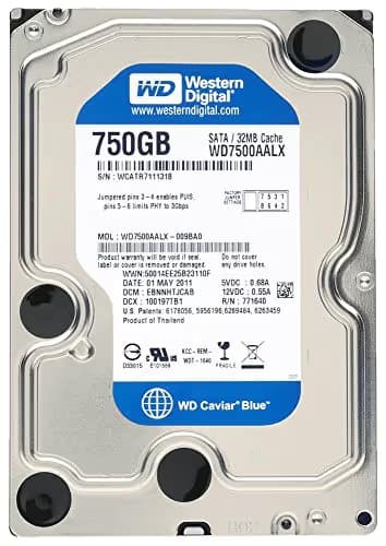 Western Digital Caviar Blue 750GB HDD 7200RPM 3.5" SATA main image
