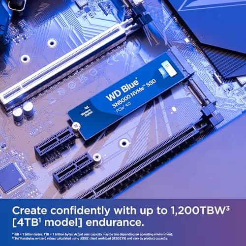Western Digital WD Blue SN5000 500 GB SSD M.2-2280 PCIe 4.0 X4 NVMe image