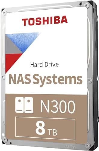 Toshiba N300 8TB HDD 3.5" 7200RPM SATA image