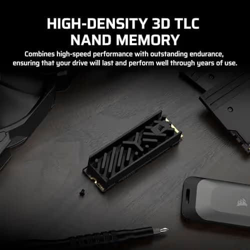 Corsair MP700 Elite w/Heatsink 2TB SSD M.2-2280 PCIe 5.0 x4 NVMe image