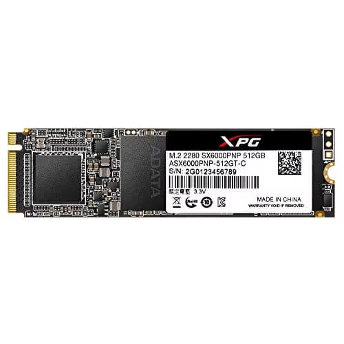 ADATA XPG SX6000 Pro 512GB SSD M.2-2280 PCIe 3.0 X4 NVMe main image