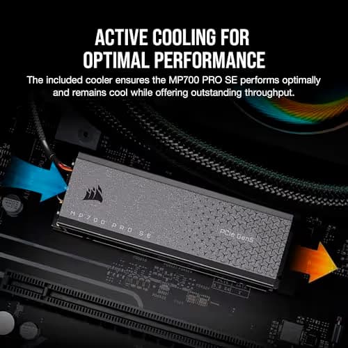 Corsair MP700 PRO SE with Air Cooler 2TB M.2-2280 SSD PCIe 5.0 X4 NVMe image